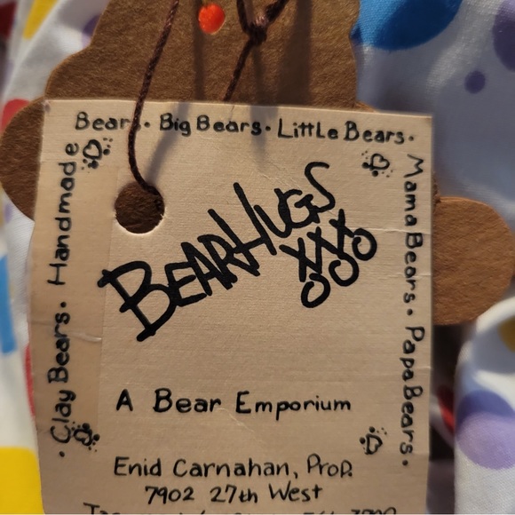 Vintage 1983 Collectable Aldon Heart Bear New with Tags. - Picture 8 of 9